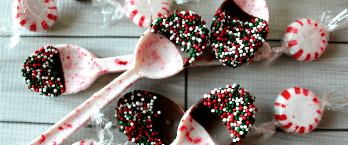 DIY Peppermint Candy Spoons - Princess Pinky Girl