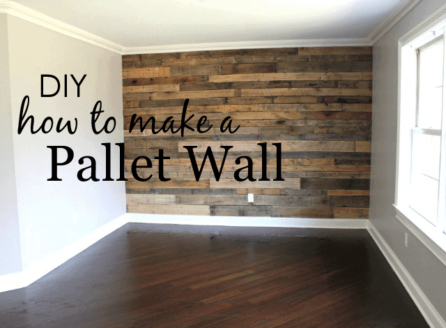 How to Make a Pallet Wall by Project Nursery