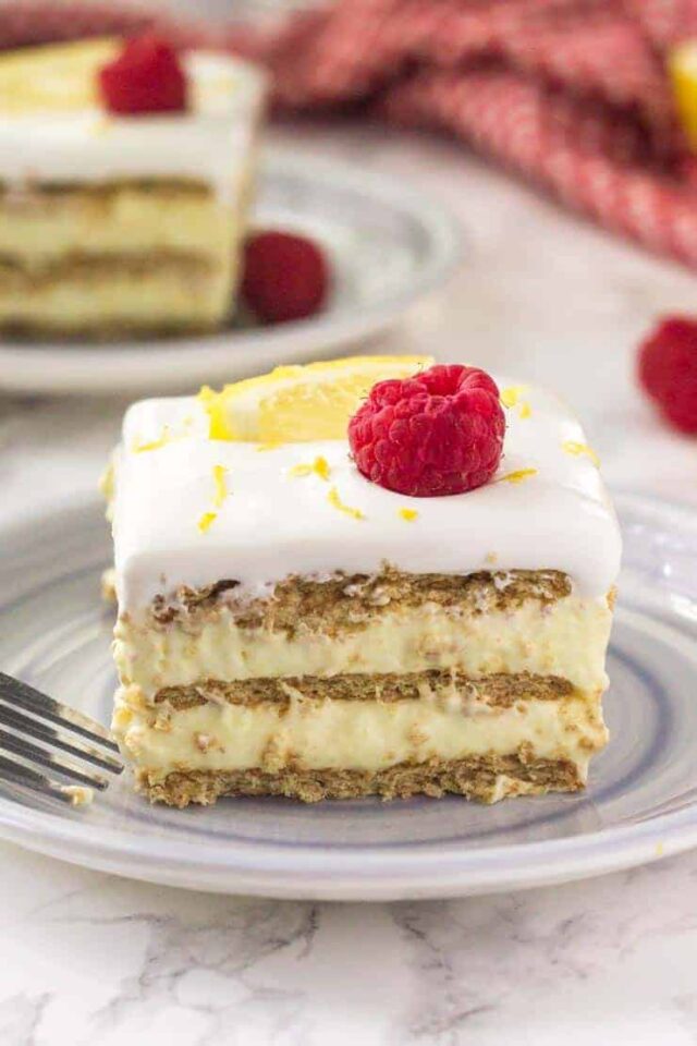 Lemon Icebox Cake No Bake Dessert Princess Pinky Girl