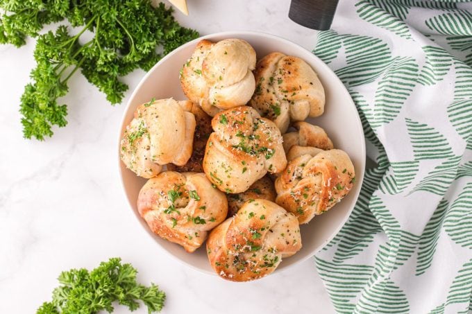 Air Fryer Garlic Knots 5 Minute Recipe Princess Pinky Girl