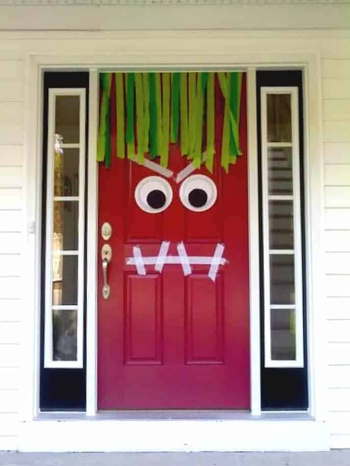DIY Halloween Monster door from Passion for Parties and other great DIY Halloween Decorations
