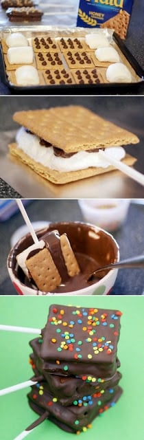 A tray of food on a table, with Chocolate and Cookie