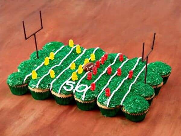 pull apart touchdown cupcakes