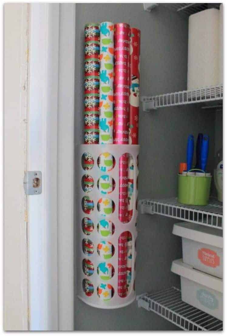 wrapping paper organization