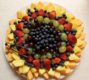 rainbow fruit tray