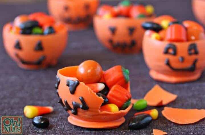 pumpkin candy cups