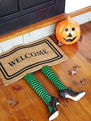 Funny Halloween Front Door Mat, This Family is Batty