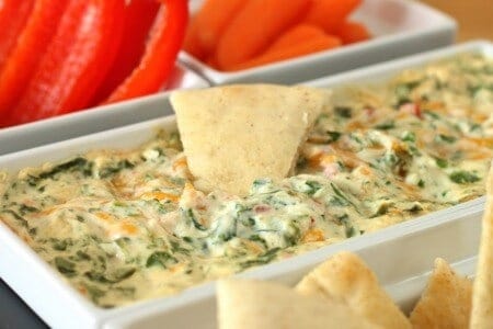 4 cheese spinach dip