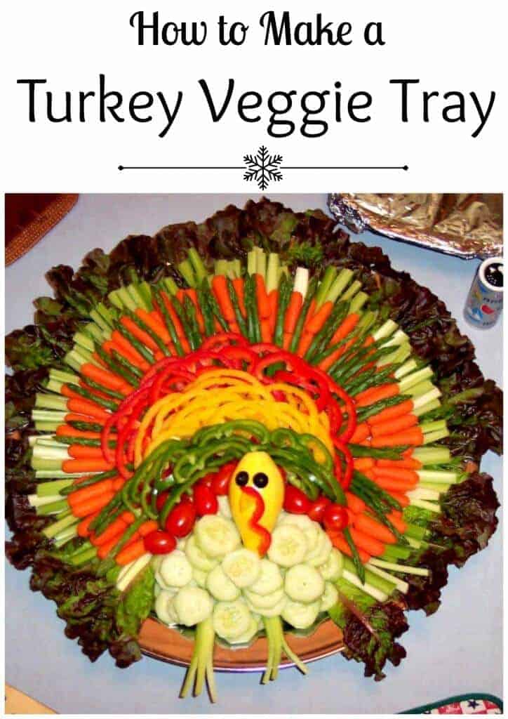 How to make a turkey veggie tray