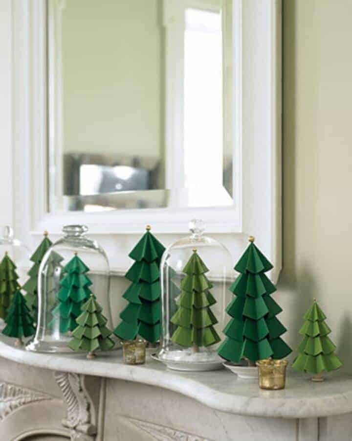 How to make paper christmas trees