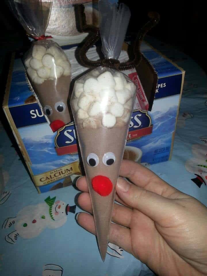 Reindeer Hot Cocoa Cones