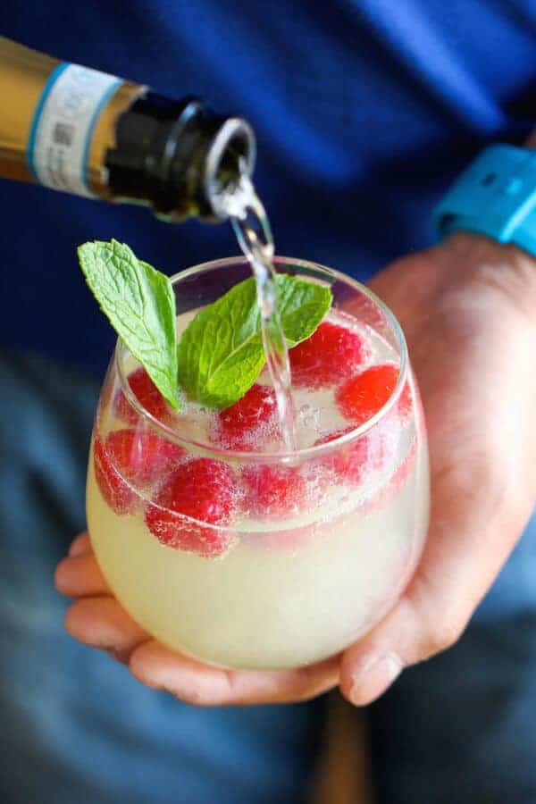 Raspberry Limoncello Prosecco