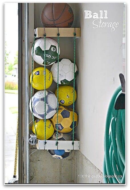 DIY ball storage