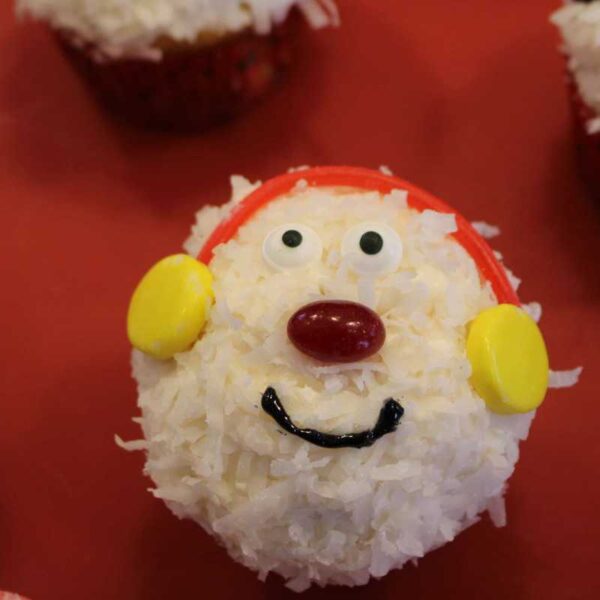 snowman-cupcake