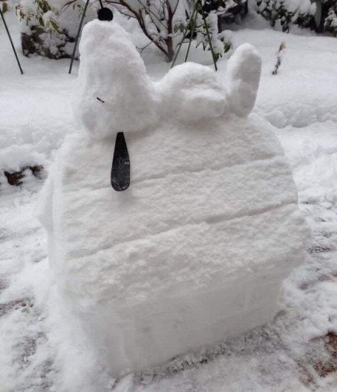 Snoopy snowman and other great things to do in the snow