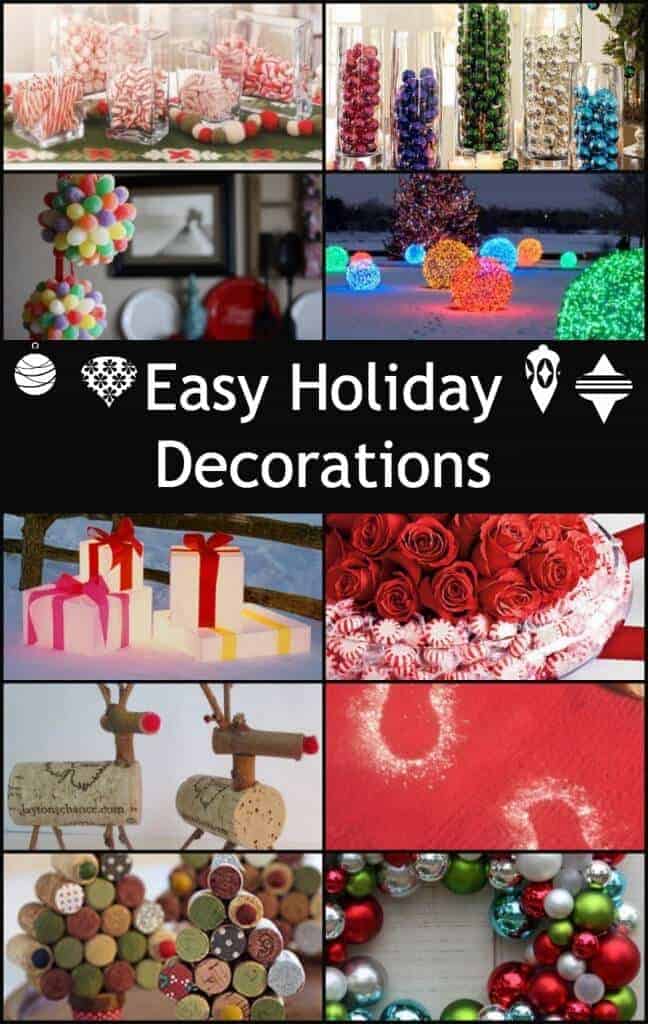 even more easy holiday decorations