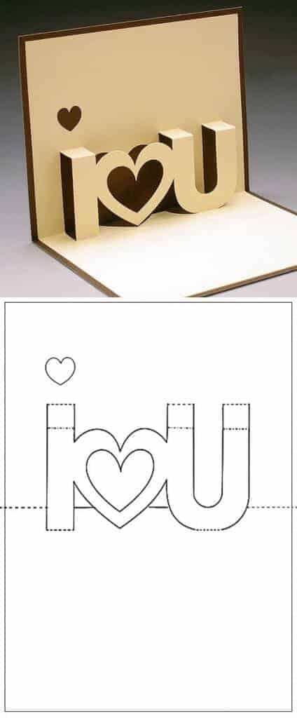 I-love-u-card-template