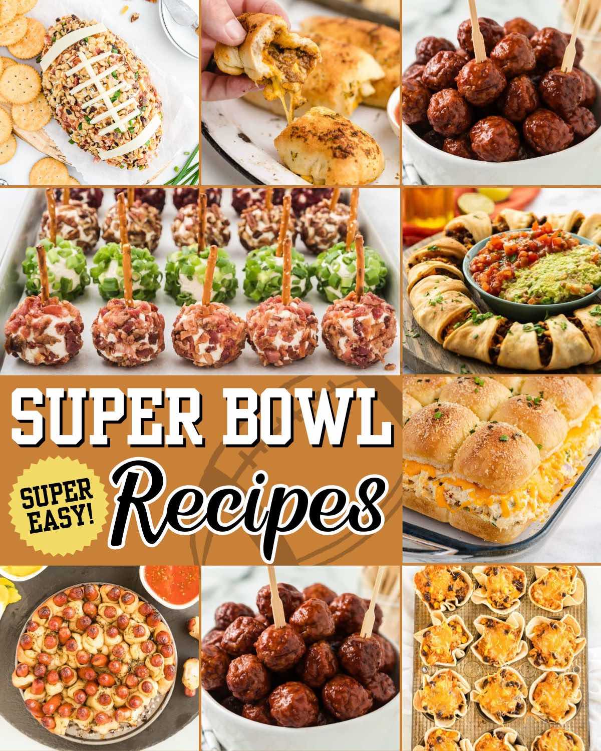 a collection of super bowl recipes.
