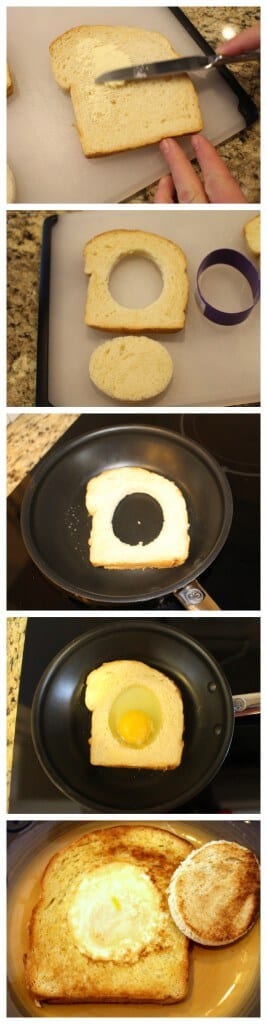 How to make an egg in a hole