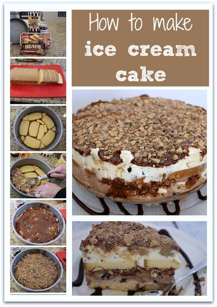 how to make ice cream cake collage