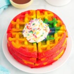 rainbow waffles featured image
