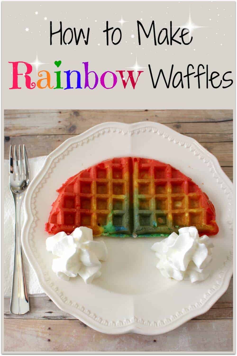 rainbow waffles