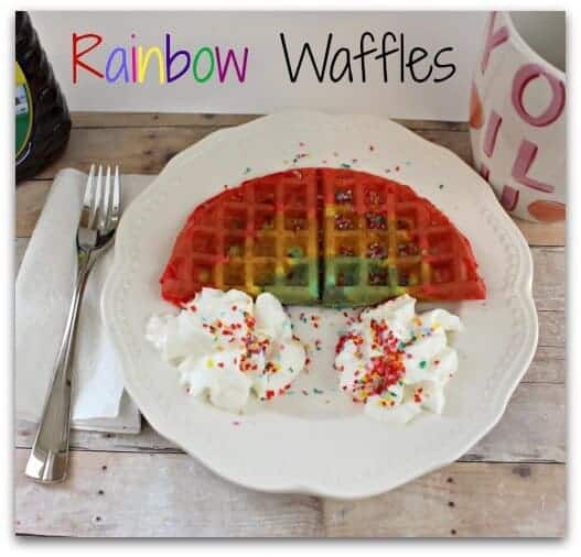 rainbow waffle