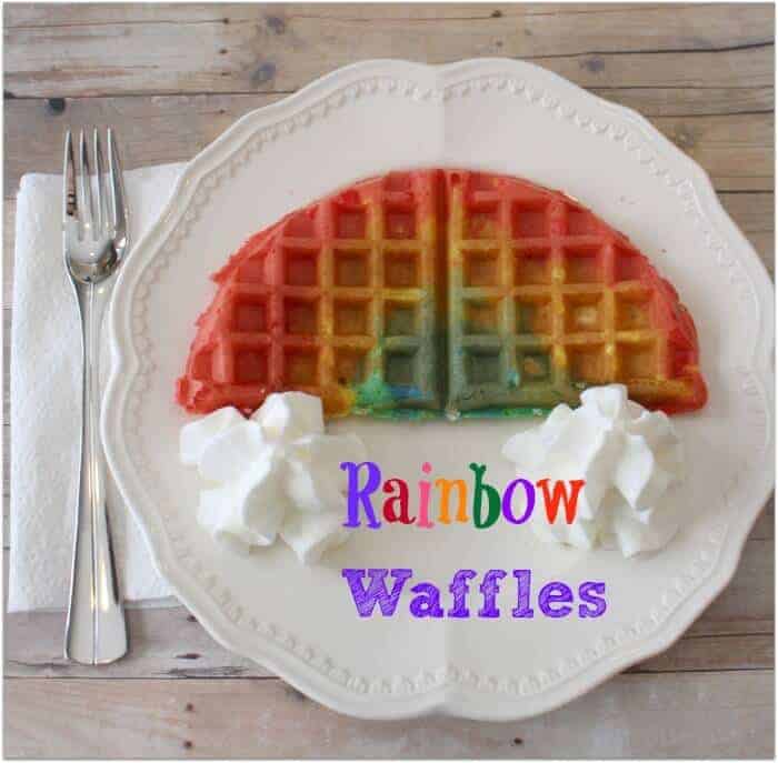 rainbow waffles