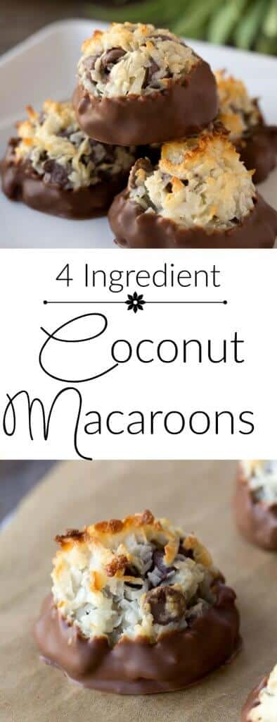 Coconut Macaroons Recipe - only four ingredients and perfect for Passover