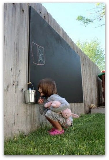 DIY Outdoor Chalkboard