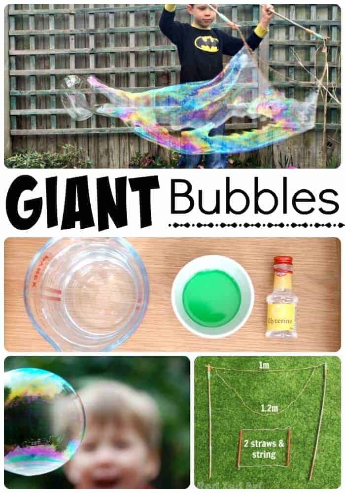 DIY Bubble Recipe and Giant Wand