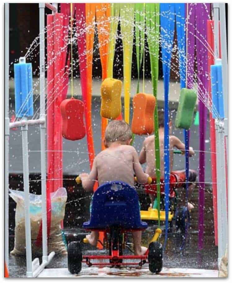 PVC Backyard Bike Carwash