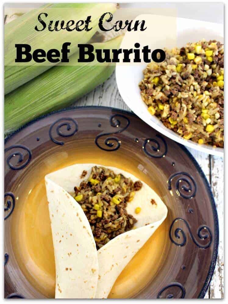 sweet corn beef burrito 