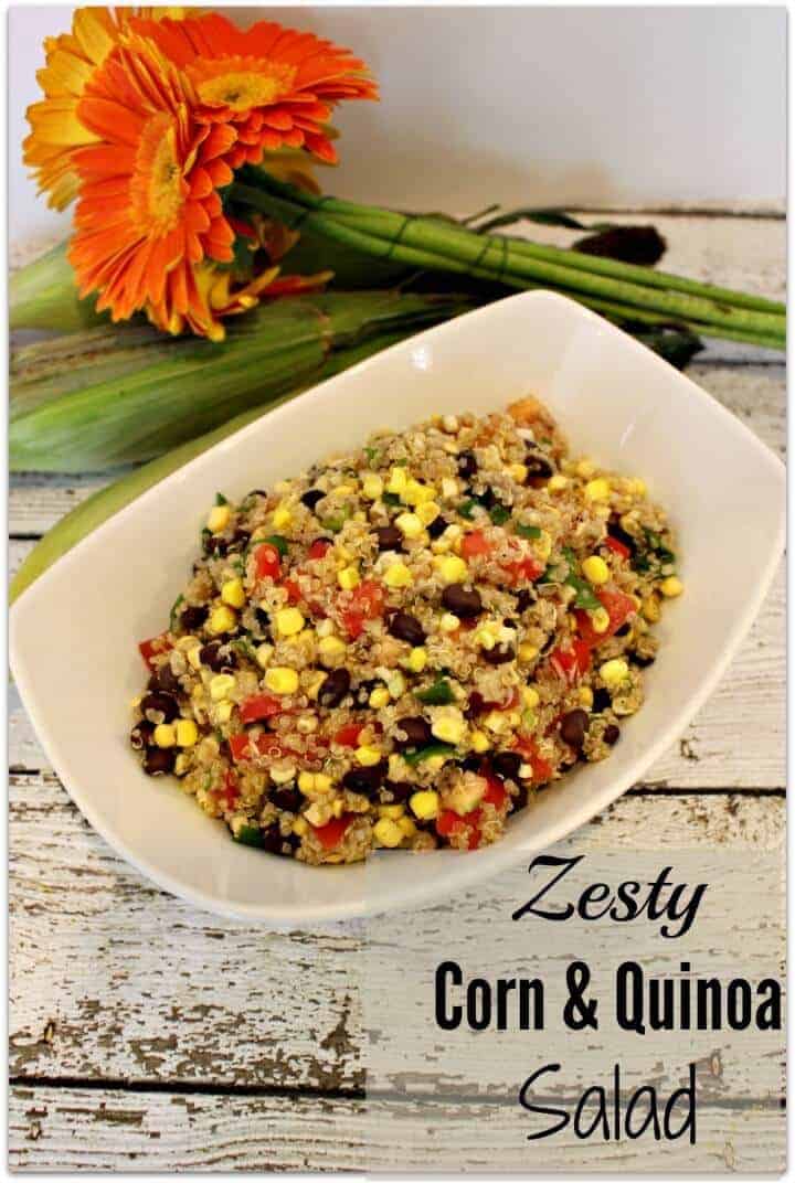 zesty corn and quinoa salad 