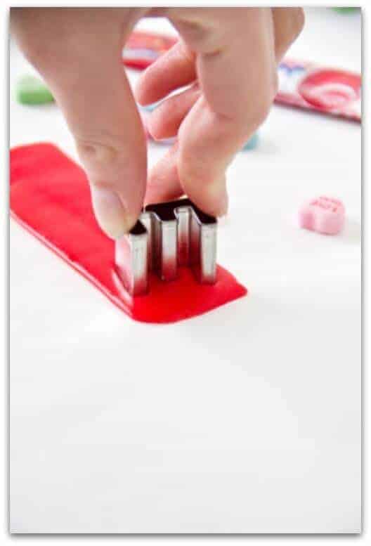 Airhead letters for birthday cake