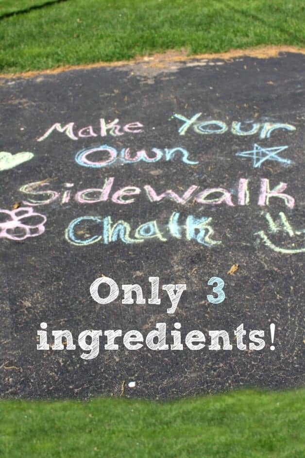 Easy Sidewalk Chalk Paint Recipe - using only 3 ingredients! - Messy Little  Monster