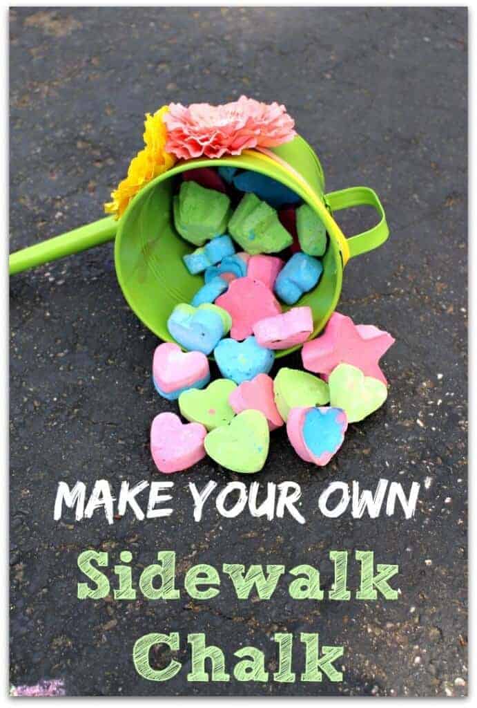 make your own sidewalk chalk