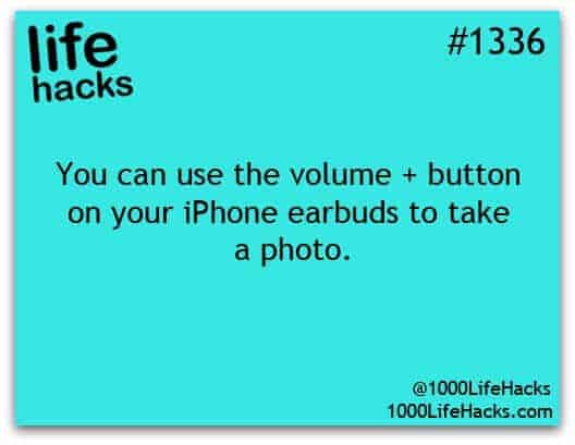 volume button on iPhone to take photo