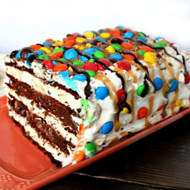 Ice Cream Sandwich Cake Square