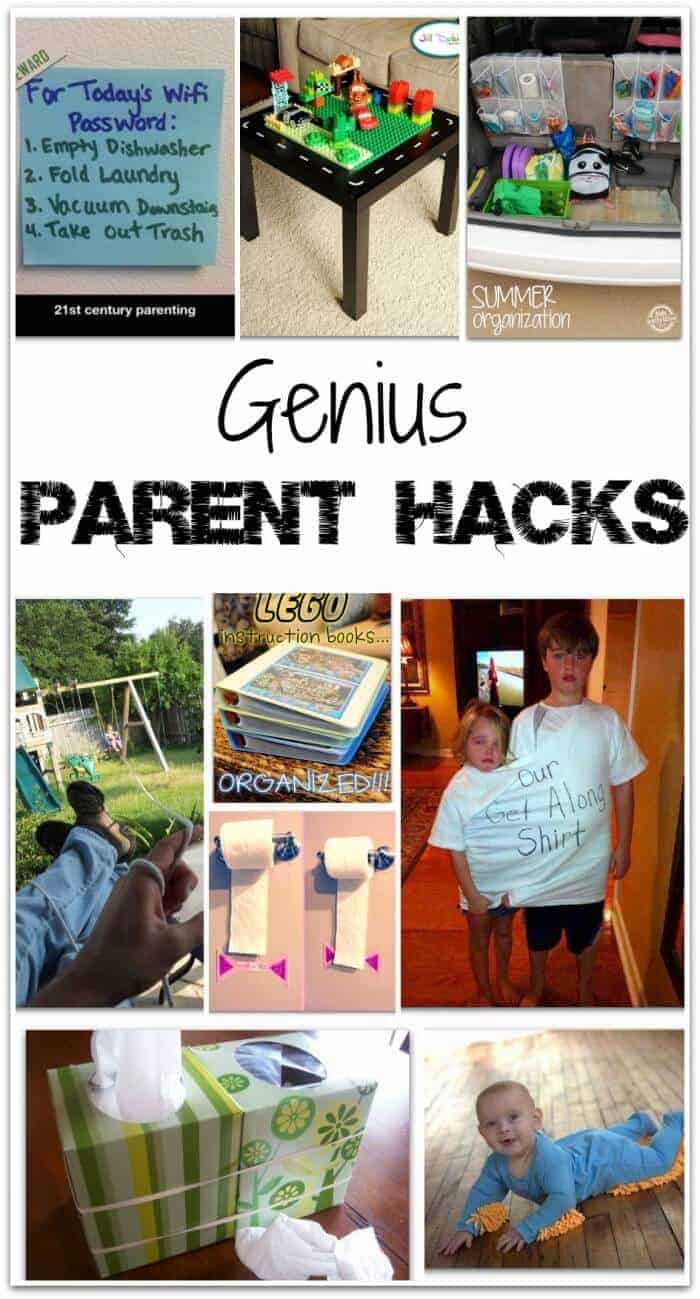 Hacks - they are a truly beautiful thing. They are those small tweaks that can make your life a whole lot easier. They are those things you see on Pinterest that make you say - "Why didn't I ever think of that?" Well, now we are taking Life Hacks to the next level with these genius Parenting Hacks!