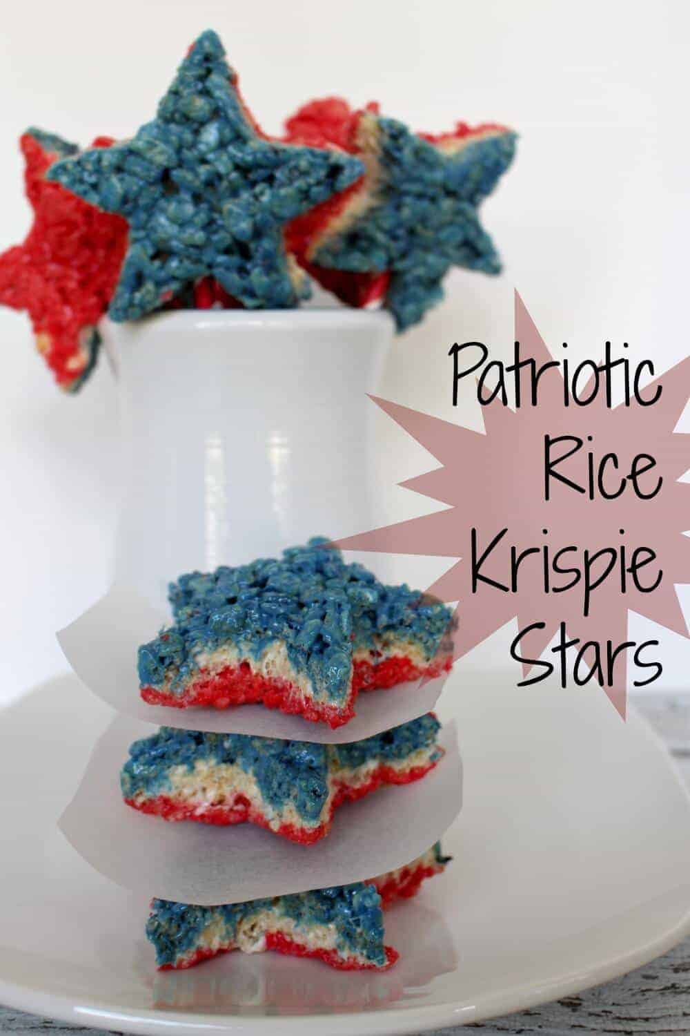 Patriotic Rice Krispie Stars by Princess Pinky Girl