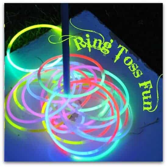 glow in the dark ring toss