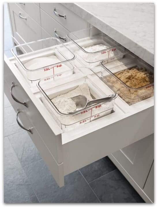 pull out baking drawer