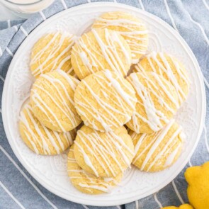 lemon cake mix cookies featured image