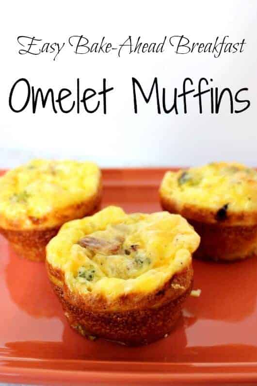 Omelet Muffins - easy bake ahead breakfast