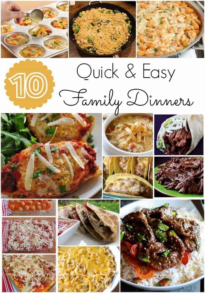 Quick and easy family dinners