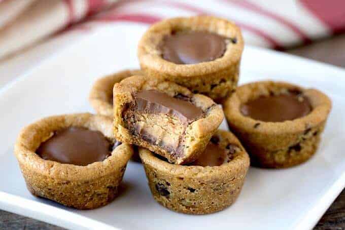 Reeses Peanut Butter Chocolate Chip Cookie Bites 2 Ingredients And 15 Minutes Princess Pinky