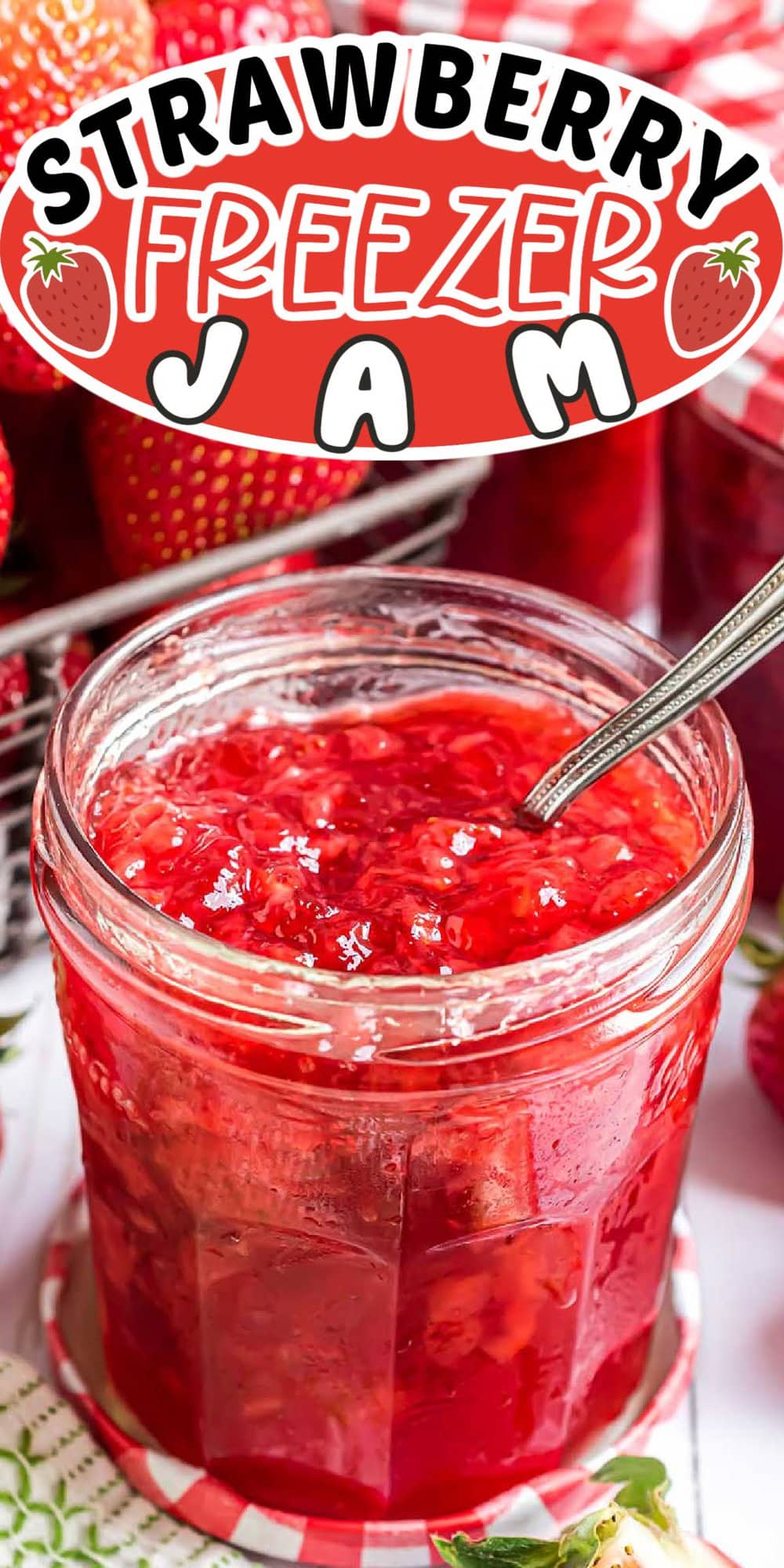 Strawberry Freezer Jam pinterest