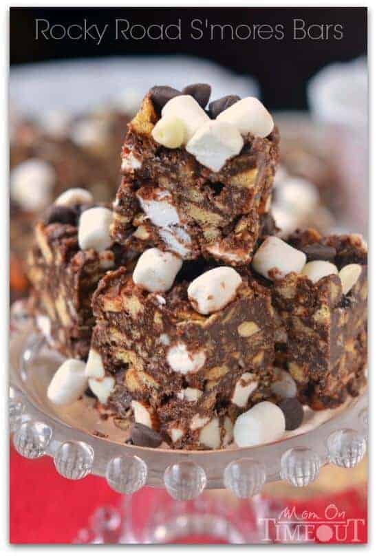 rocky road smores bars