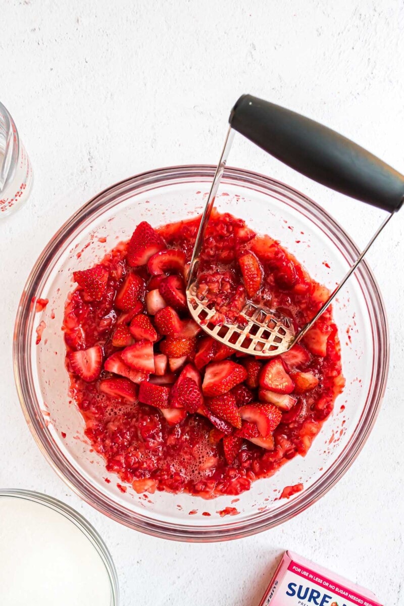 step 1 Strawberry Freezer Jam